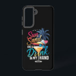 Funda Para Samsung Galaxy S21 Sol, arena y una bebida en mi mano crucero de play<br><div class="desc">Sol,  arena y una bebida en mi mano vacaciones de crucero de playa de verano</div>