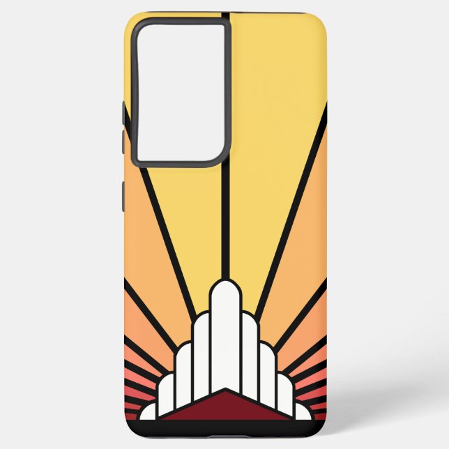 Funda Para Samsung Galaxy Sol Art Decó al amanecer (Reverso )