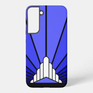 Funda Para Samsung Galaxy S22+ Sol art déco en azul