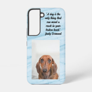 Funda Para Samsung Galaxy S22 Solo un perro  fondo de mármol case samsung galaxy