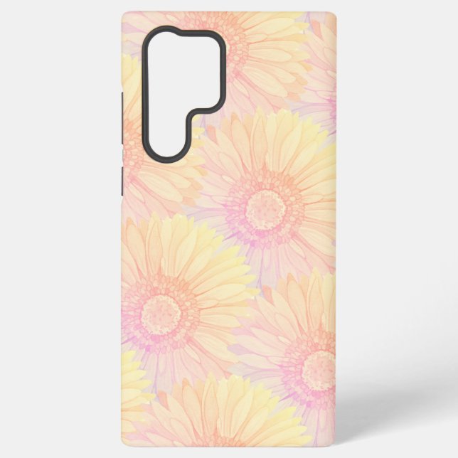 Funda Para Samsung Galaxy Sorbet pastel coloured daisy pattern - large (Reverso )