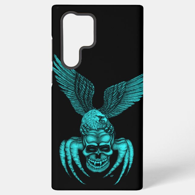 Funda Para Samsung Galaxy Spiderskull con águila (Reverso )