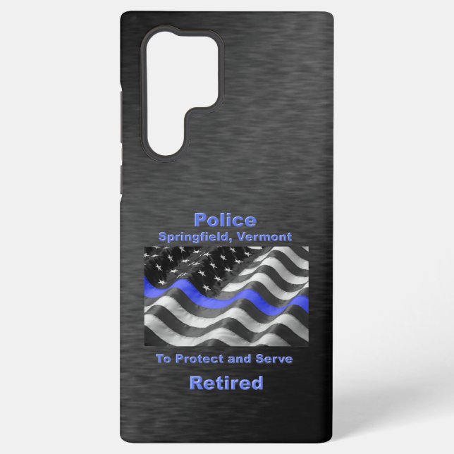 Funda Para Samsung Galaxy Springfield, Vermont. Policía (Reverso )