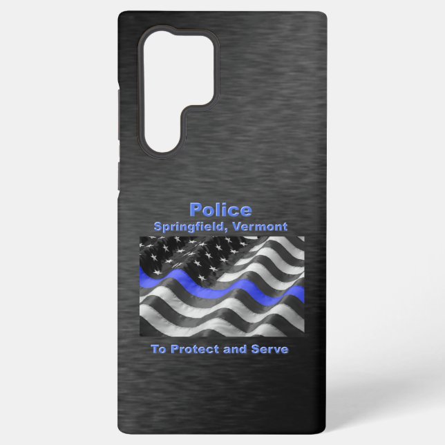 Funda Para Samsung Galaxy Springfield, Vermont. Policía (Reverso )