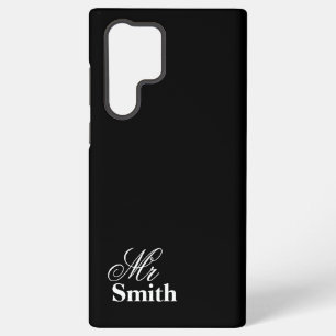 Funda Para Samsung Galaxy S22 Ultra Sr. Smith Blanco Nombre personalizado negro