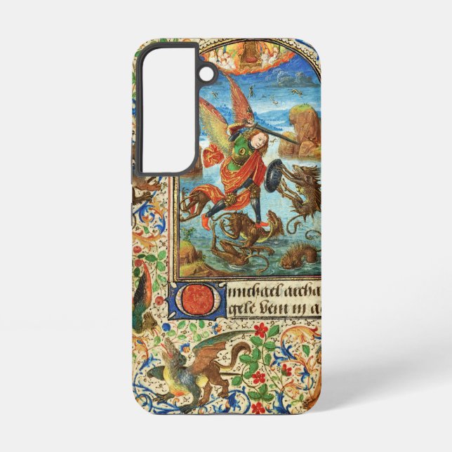 Funda Para Samsung Galaxy ST. MICHAEL ARCHANGEL Y DRAGON flamenco Ministra (Reverso )
