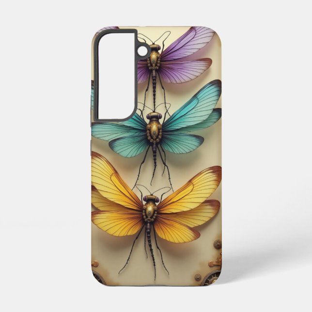 Funda Para Samsung Galaxy Steampunk Dragonflies (Reverso )