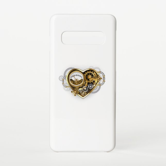 Funda Para Samsung Galaxy Steampunk Heart with a Manometer (Reverso)