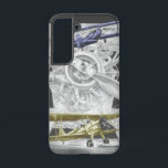 Funda Para Samsung Galaxy S22 Stearman Biplane<br><div class="desc">Este dibujo de Vintage Airplane, con el motor rotatorio Stearman biplane, fue creado por el artista de lápiz Kelli Swan. El dibujo original del lápiz blanco y negro estaba teñido a mano con detalles de color, lo que le dio este aspecto final. La obra se titula "Stearman". Kelli Swan se...</div>