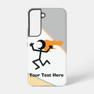 Funda Para Samsung Galaxy S22 Stickman Cabeza en Llamas