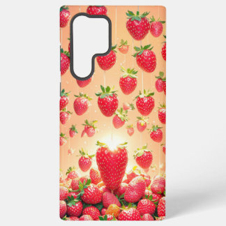 Funda Para Samsung Galaxy S22 Ultra Strawberry Rain Phone Case