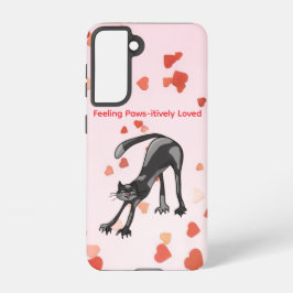 Funda Para Samsung Galaxy S21 Stretching Cat Galaxy Case – Paws-itively Loved