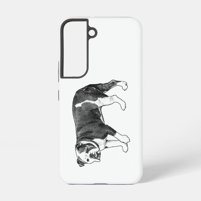 Funda Para Samsung Galaxy Sturdy Bulldog, Manga Dot Samsung Case (Reverso )