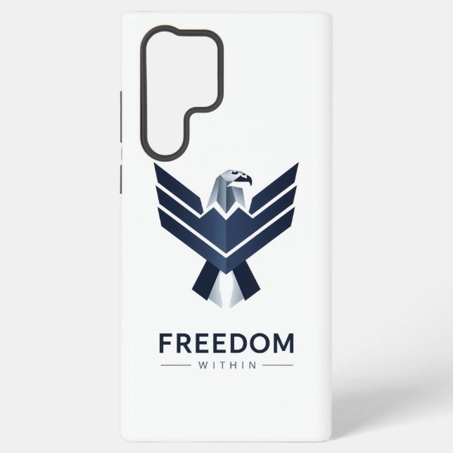 Funda Para Samsung Galaxy Stylized Blue Eagle "Freedom Within" (Reverso )
