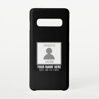 Funda Para Samsung Galaxy S10 Su foto aquí Nombre y edad