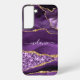 Funda Para Samsung Galaxy Su nombre Agple Violet Gold Marble Gift (Back)