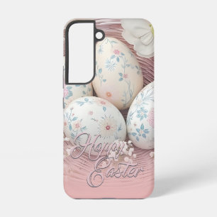 Funda Para Samsung Galaxy S22 Suave Alegría de Pascua con Motivo Floral