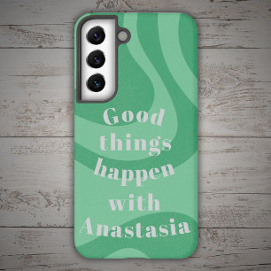 Funda Para Samsung Galaxy S22 Suceden buenas cosas verdes