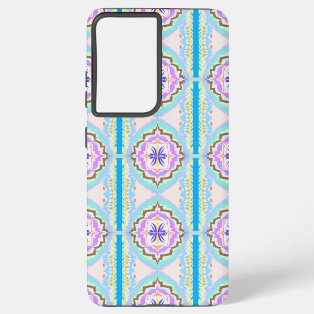 Funda Para Samsung Galaxy Sueño Pastel Boho Geométrico Caleidoscopio (Reverso )