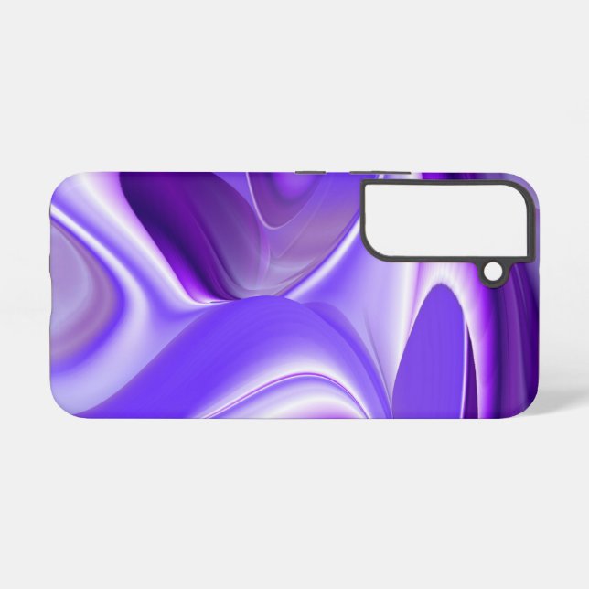 Funda Para Samsung Galaxy Sueños de Arcoíris de Flor Morada (Reverso Horizontal)