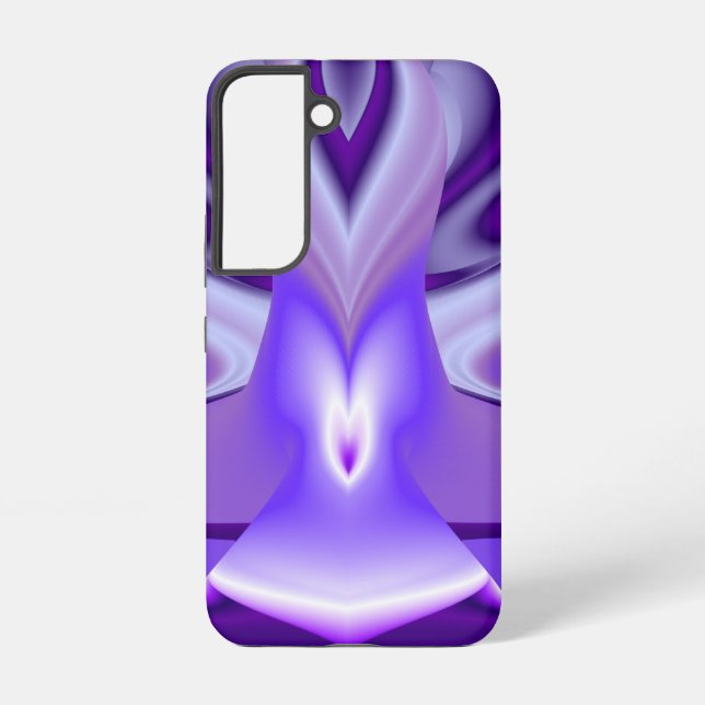 Funda Para Samsung Galaxy Sueños de Arcoíris de Flor Morada (Reverso )