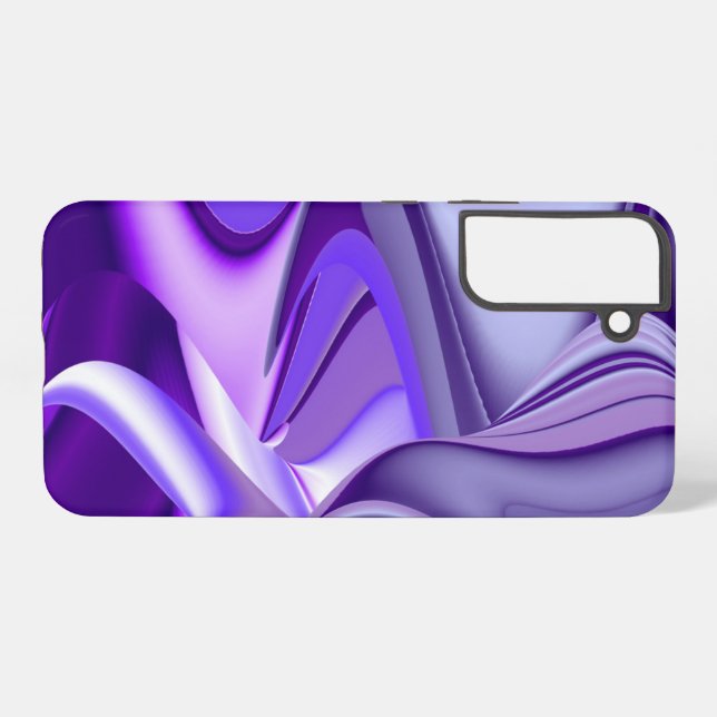 Funda Para Samsung Galaxy Sueños de Arcoíris de Flor Púrpura (Reverso Horizontal)