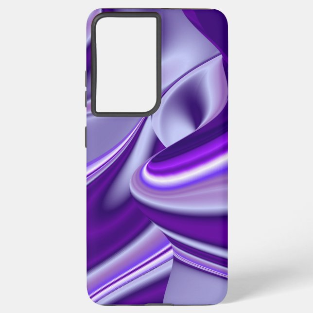 Funda Para Samsung Galaxy Sueños del arcoiris de flores moradas (Reverso )