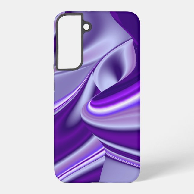 Funda Para Samsung Galaxy Sueños del arcoiris de flores moradas (Reverso )