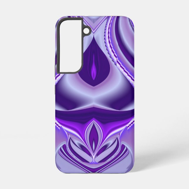 Funda Para Samsung Galaxy Sueños del arcoiris de flores moradas (Reverso )