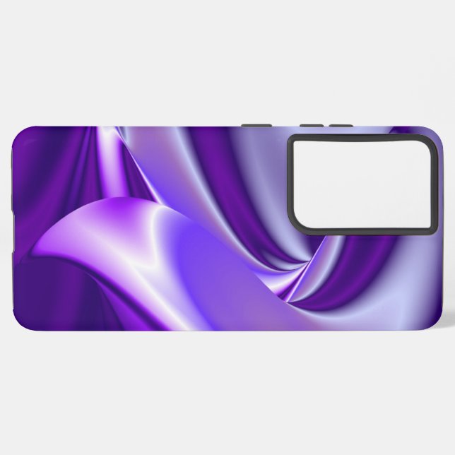 Funda Para Samsung Galaxy Sueños del arcoiris de flores moradas (Lado izquierdo)