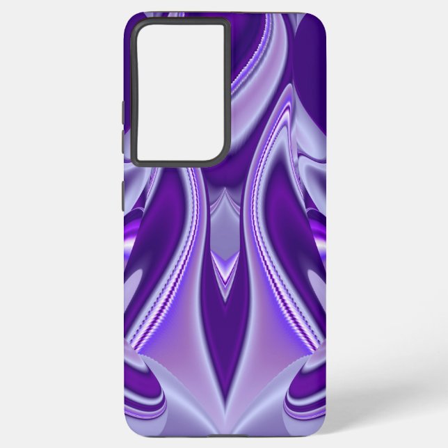 Funda Para Samsung Galaxy Sueños del arcoiris de flores moradas (Reverso )