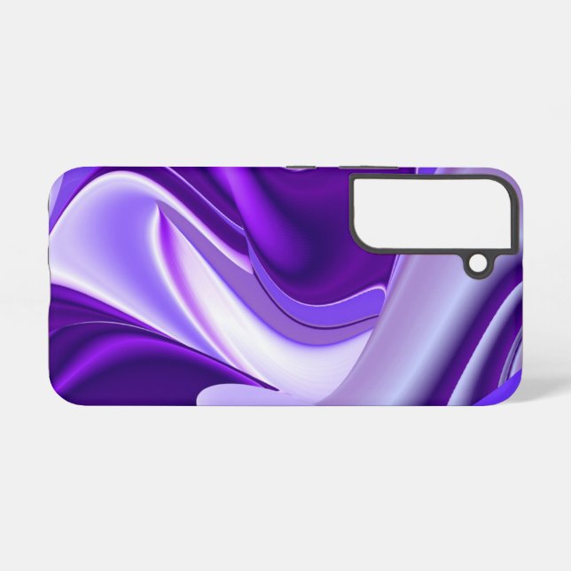 Funda Para Samsung Galaxy Sueños del arcoiris de flores moradas (Reverso Horizontal)