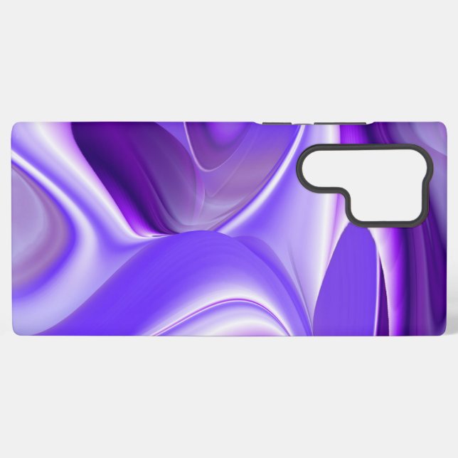 Funda Para Samsung Galaxy Sueños del arcoiris de flores moradas (Reverso Horizontal)