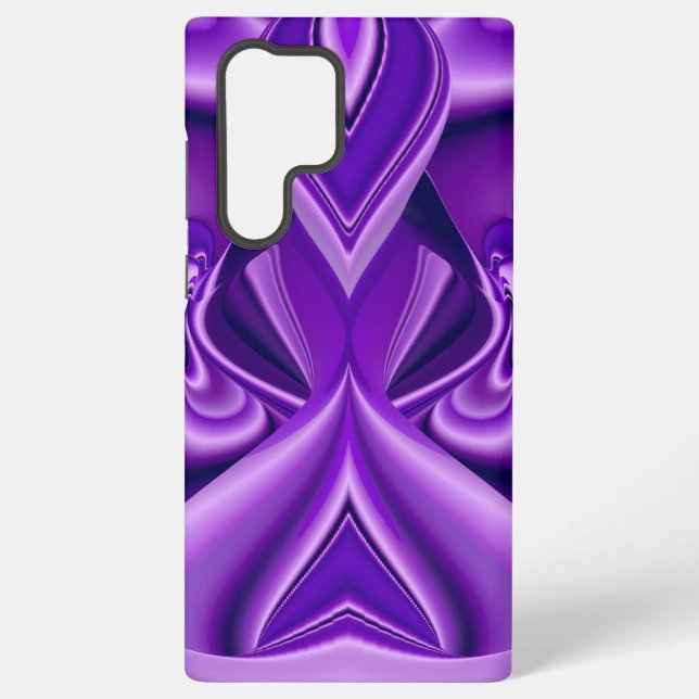 Funda Para Samsung Galaxy Sueños del arcoiris de flores moradas (Reverso )