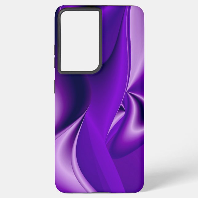 Funda Para Samsung Galaxy Sueños del arcoiris de flores moradas (Reverso )