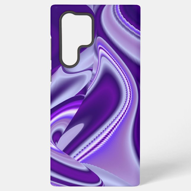 Funda Para Samsung Galaxy Sueños del arcoiris de flores moradas (Reverso )