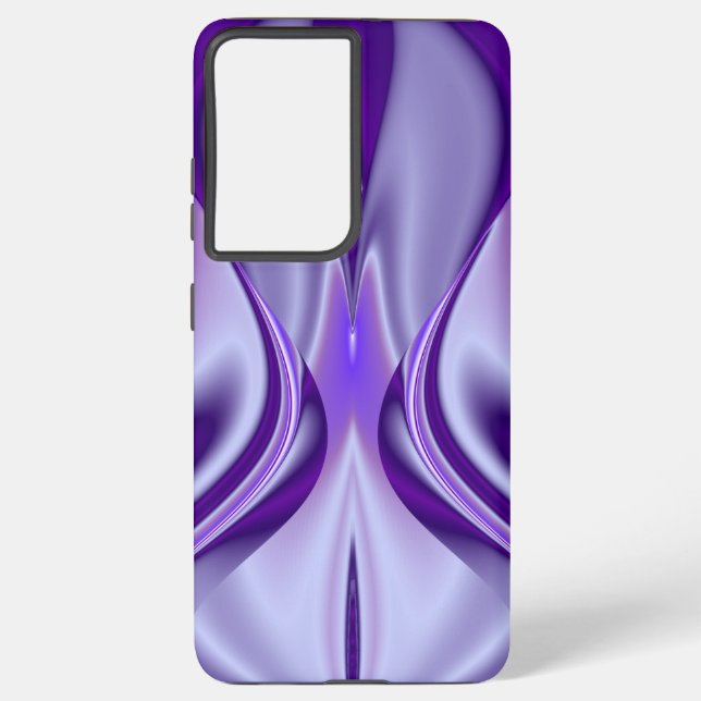Funda Para Samsung Galaxy Sueños del arcoiris de flores moradas (Reverso )