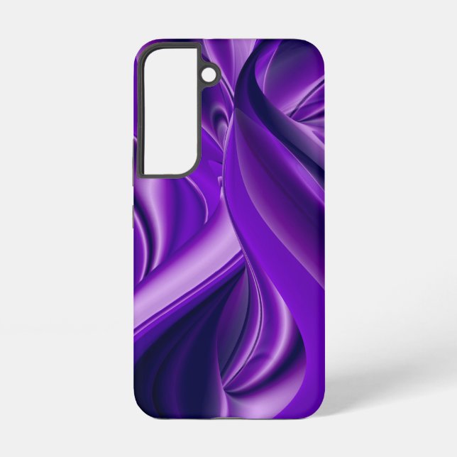 Funda Para Samsung Galaxy Sueños del arcoiris de flores moradas (Reverso )