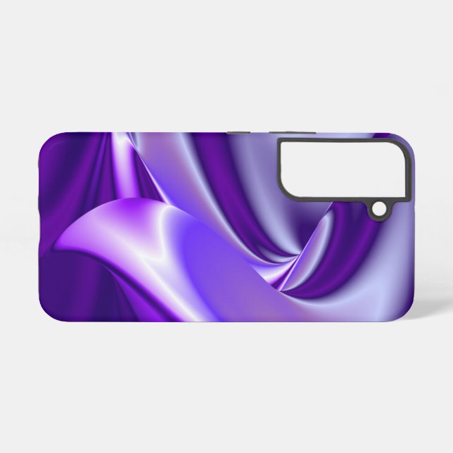 Funda Para Samsung Galaxy Sueños del arcoiris de flores moradas (Reverso Horizontal)