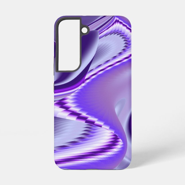 Funda Para Samsung Galaxy Sueños del arcoiris de flores moradas (Reverso )