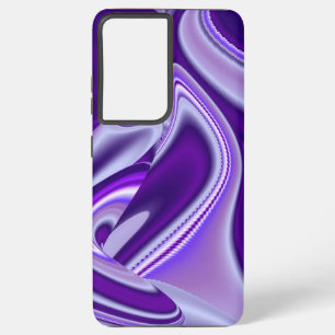 Funda Para Samsung Galaxy S21 Ultra Sueños del arcoiris de flores moradas