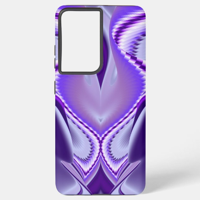 Funda Para Samsung Galaxy Sueños del arcoiris de flores moradas (Reverso )