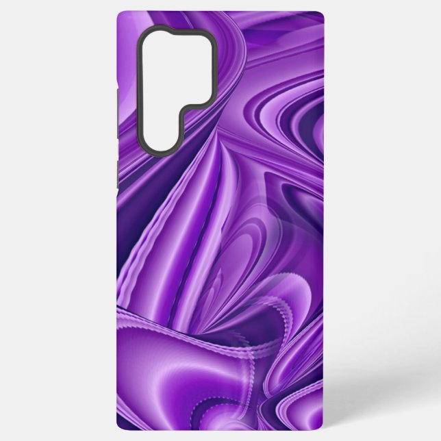 Funda Para Samsung Galaxy Sueños del arcoiris de flores moradas (Reverso )