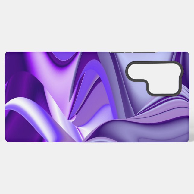Funda Para Samsung Galaxy Sueños del arcoiris de flores moradas (Reverso Horizontal)