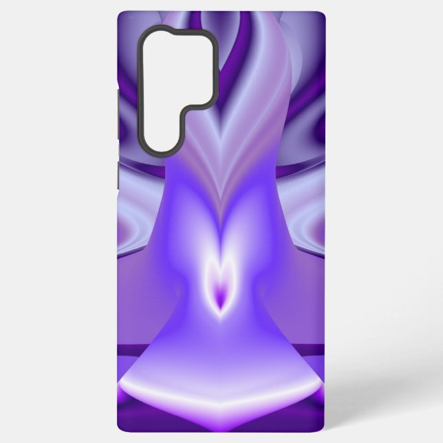 Funda Para Samsung Galaxy Sueños del arcoiris de flores moradas (Reverso )