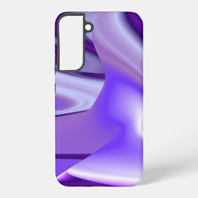 Funda Para Samsung Galaxy Sueños del arcoiris de flores moradas (Reverso )
