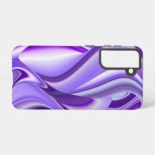 Funda Para Samsung Galaxy S21 Sueños del arcoiris de flores moradas