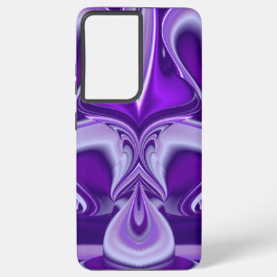 Funda Para Samsung Galaxy S21+ Sueños del arcoiris de flores moradas