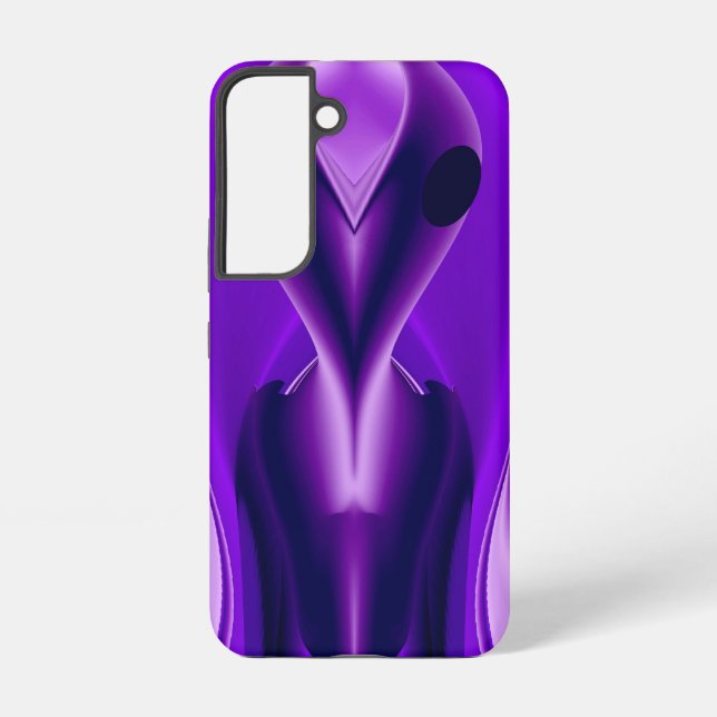 Funda Para Samsung Galaxy Sueños del arcoiris púrpura 3D , Alien (Reverso )