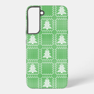 Funda Para Samsung Galaxy S22+ Suéter feo de árbol de Navidad acogedor con estamp